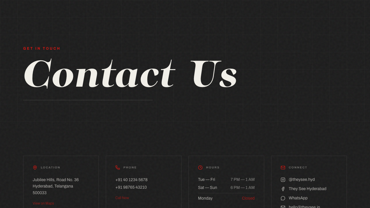They See contact